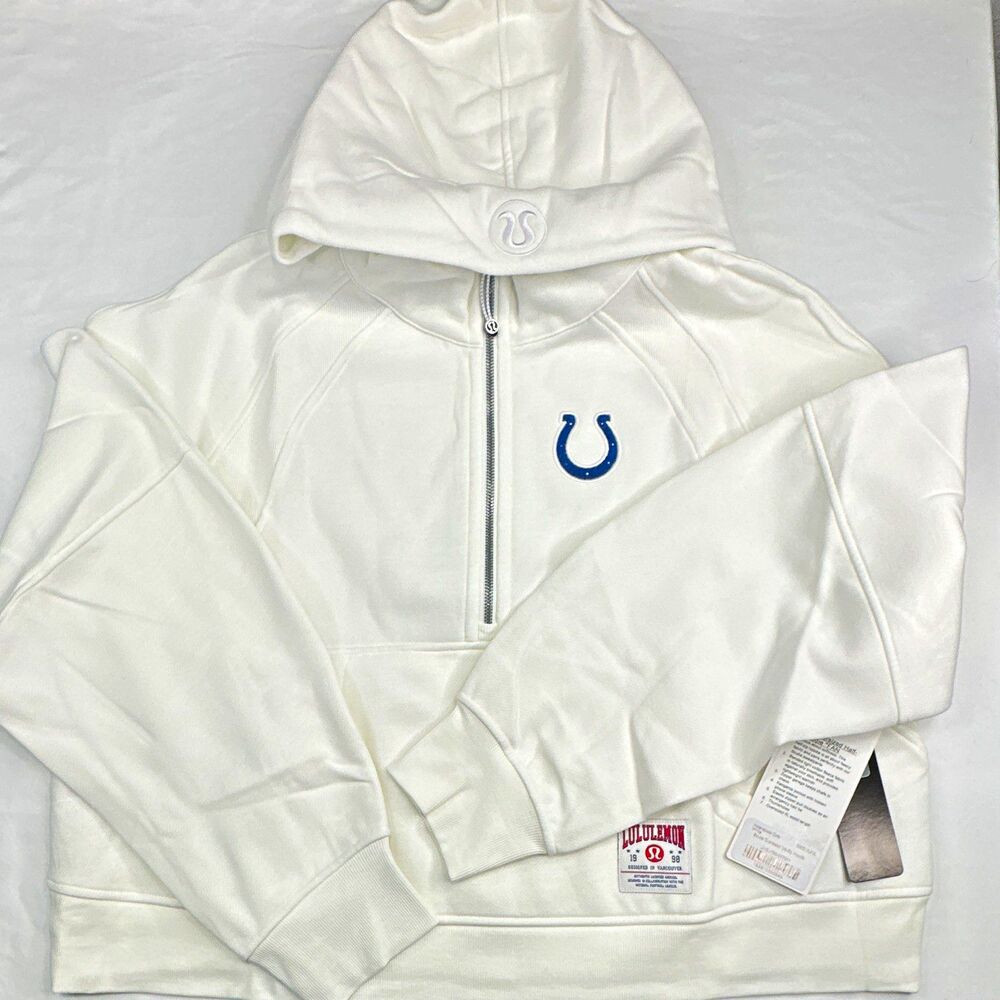 Lululemon Scuba Oversized Half-Zip Hoodie Indianapolis Colts White XL/XXL